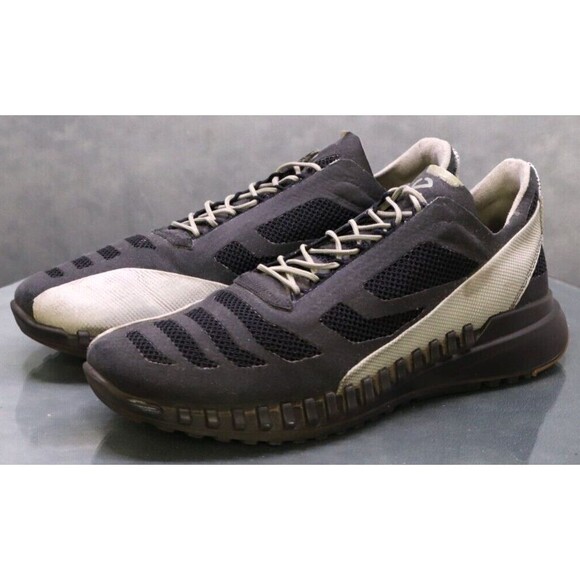 ECCO Zipflex Breakthru S.T.I $140 Men's Sneakers Shoes Sz EU 45 US 11-11.5 Gray - Picture 1 of 12